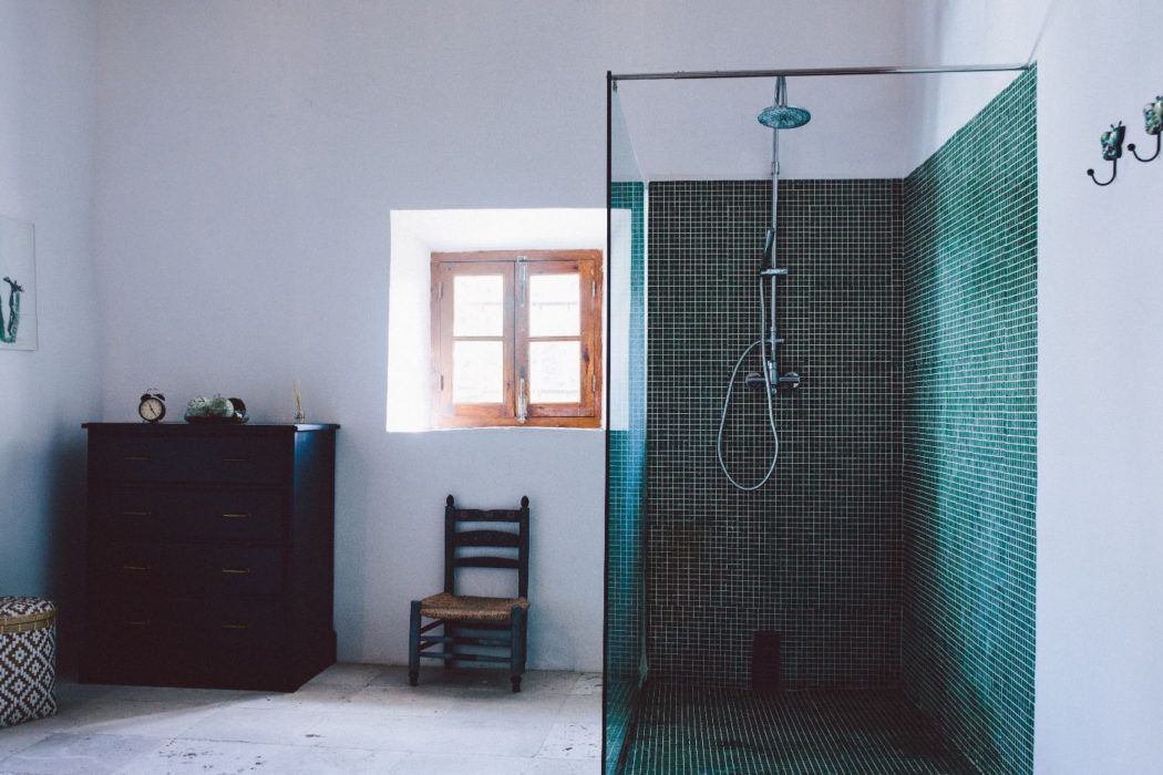 Modern bathroom in a restored Malaga villa in Spain