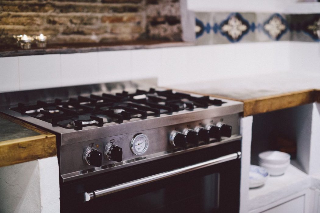 Oven in a Spanish villa kitchen.